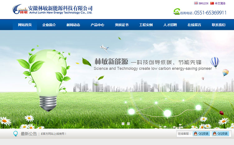 安徽林敏新能源科技有限公司中英双版